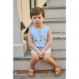 Vintage Romper - Sailboats