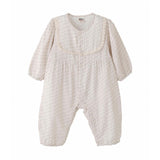 Cream Lace Dot Romper