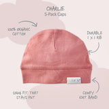 CHARLIE 5-Pack Baby Hats