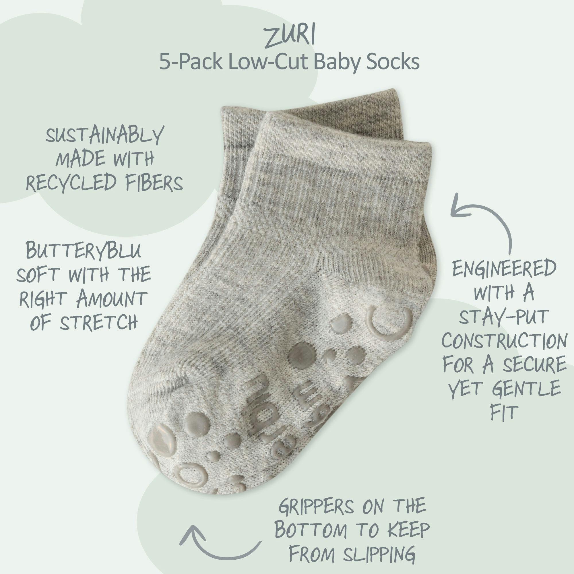 ZURI 5-Pack Baby & Toddler Socks