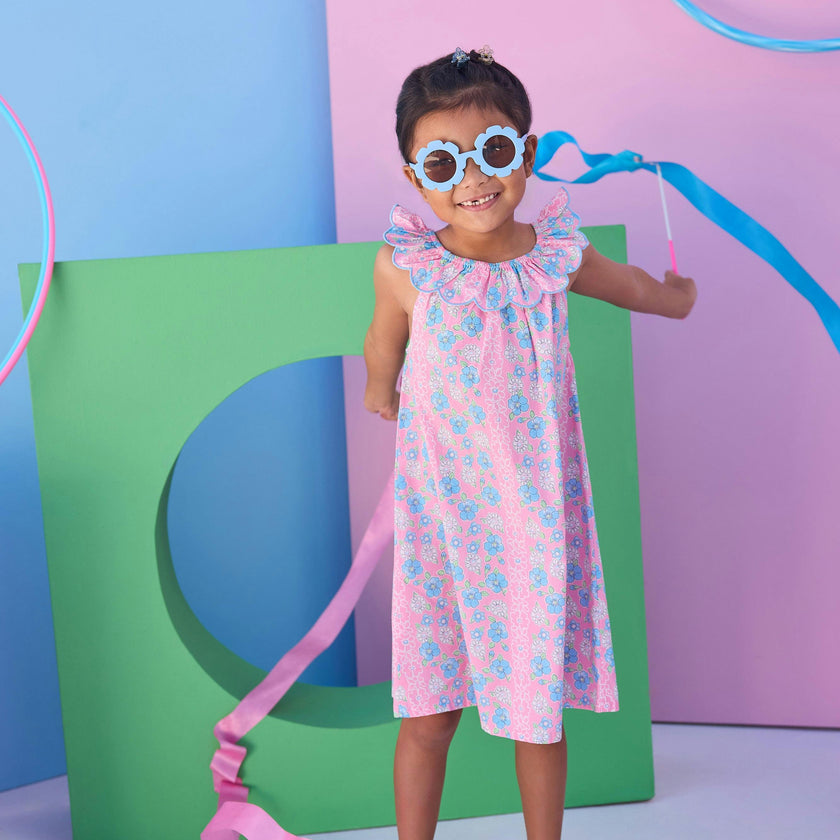 Flora Dress - Spring Marguerite Floral