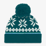 Baby knit beanie in snowflake fair isle