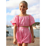 Pink Hailey Bow Bubble Set