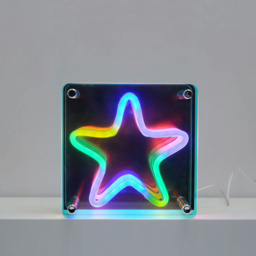 Neon Star 3D Light Effect