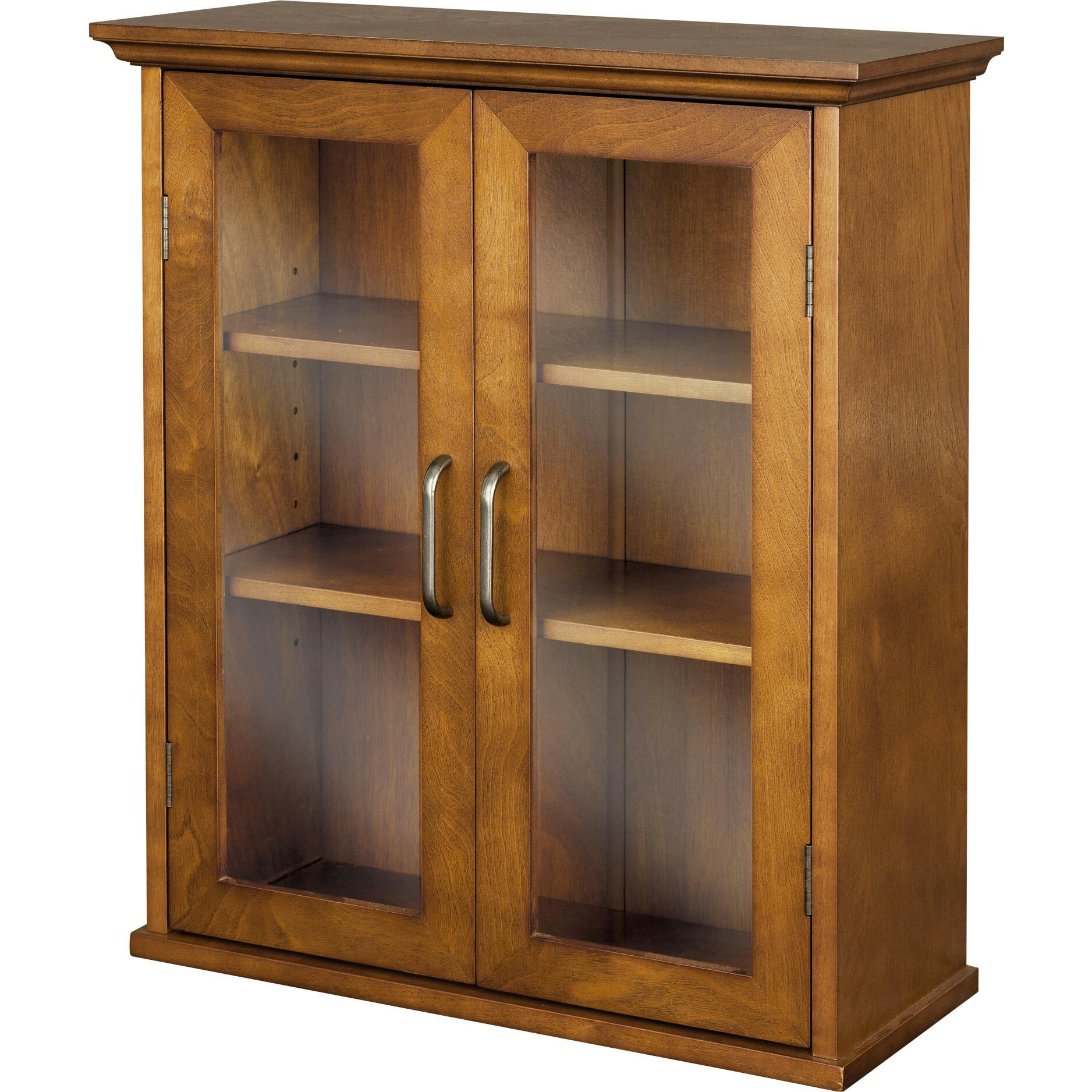 Avery Wooden 2 Door Wall Cabinet with Storage