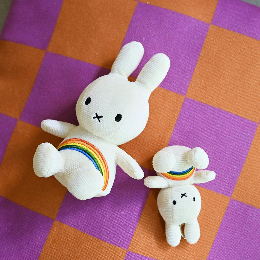 Plush Miffy Rainbow Offwhite 7"
