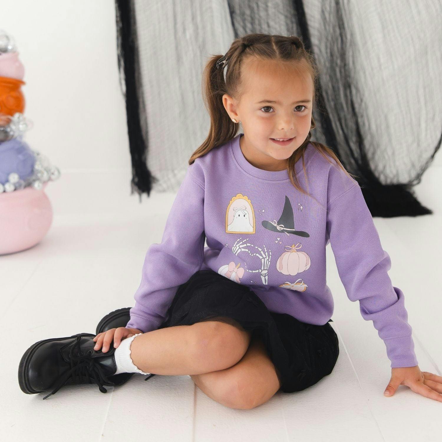 Spooky Girlie Halloween Sweatshirt