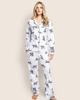 Women's Pima Pajama Set in Panthère de Paris