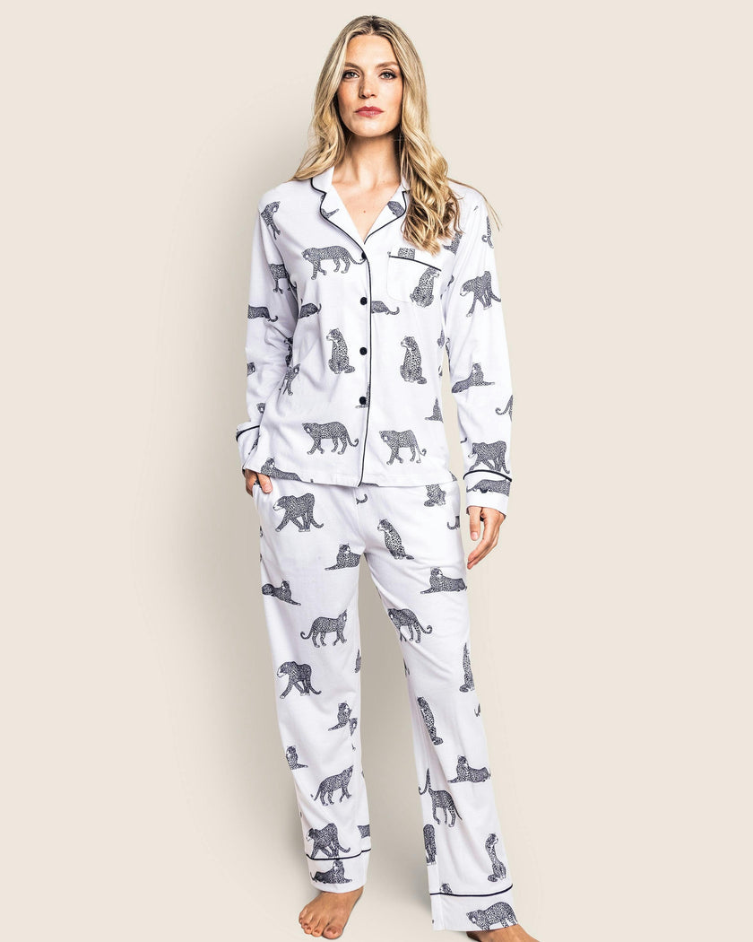 Women's Pima Pajama Set in Panthère de Paris
