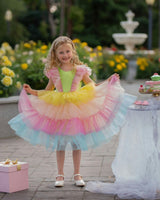 Neon Glow Pastel Princess Dress
