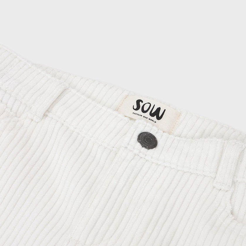 Organic Cotton Corduroy Straight Leg Pant