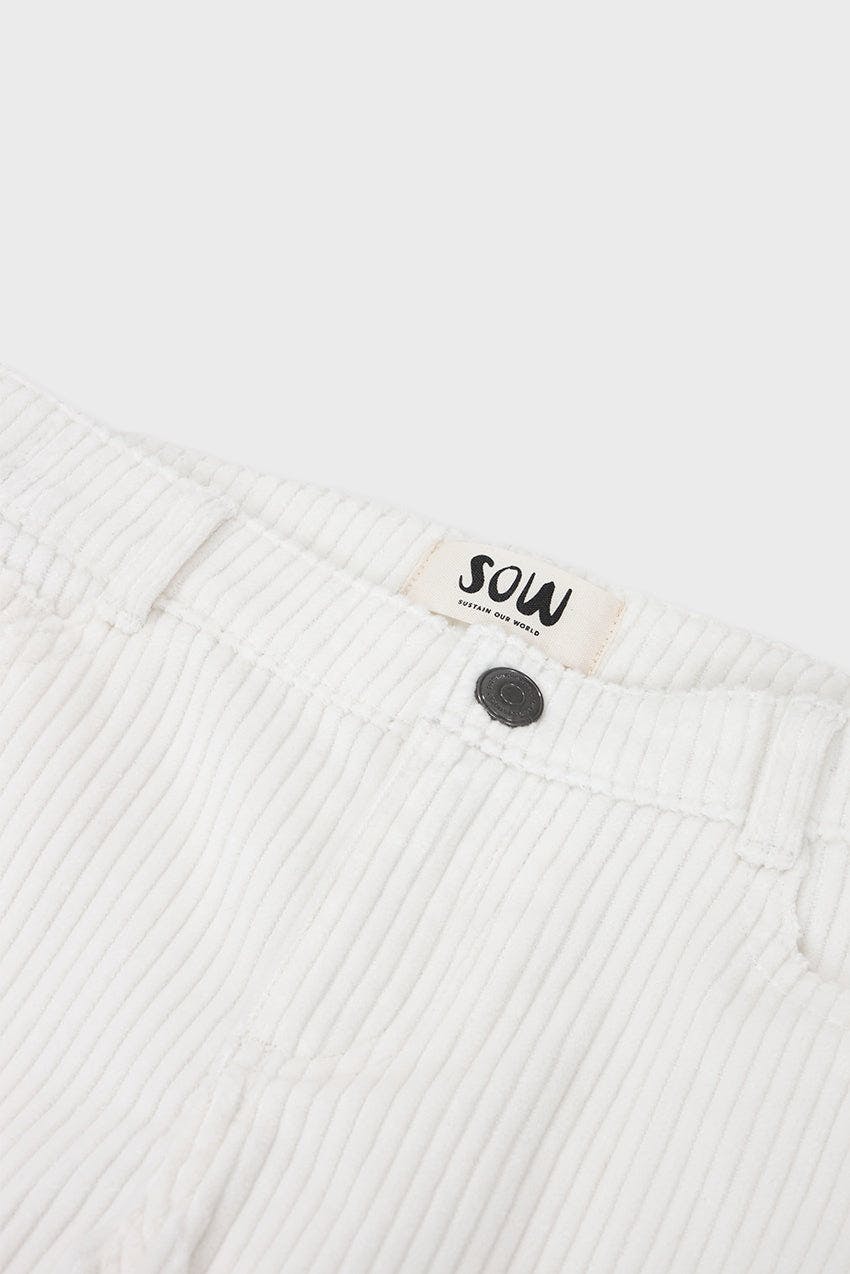 Organic Cotton Corduroy Straight Leg Pant