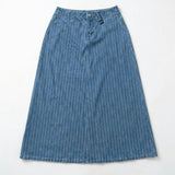 Teen Denim Pinstriped Skirt