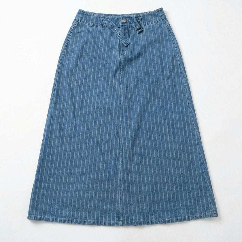 Teen Denim Pinstriped Skirt