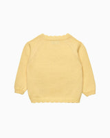 Baby Bunny Cardigan in Lemon