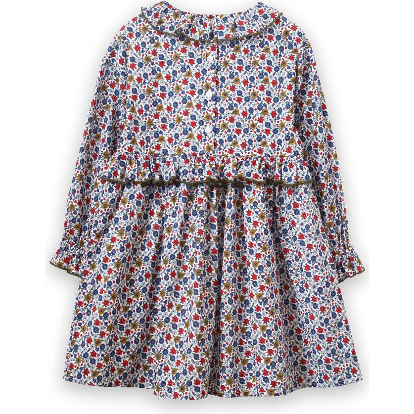 Ruffle Collar Long Sleeve Dress