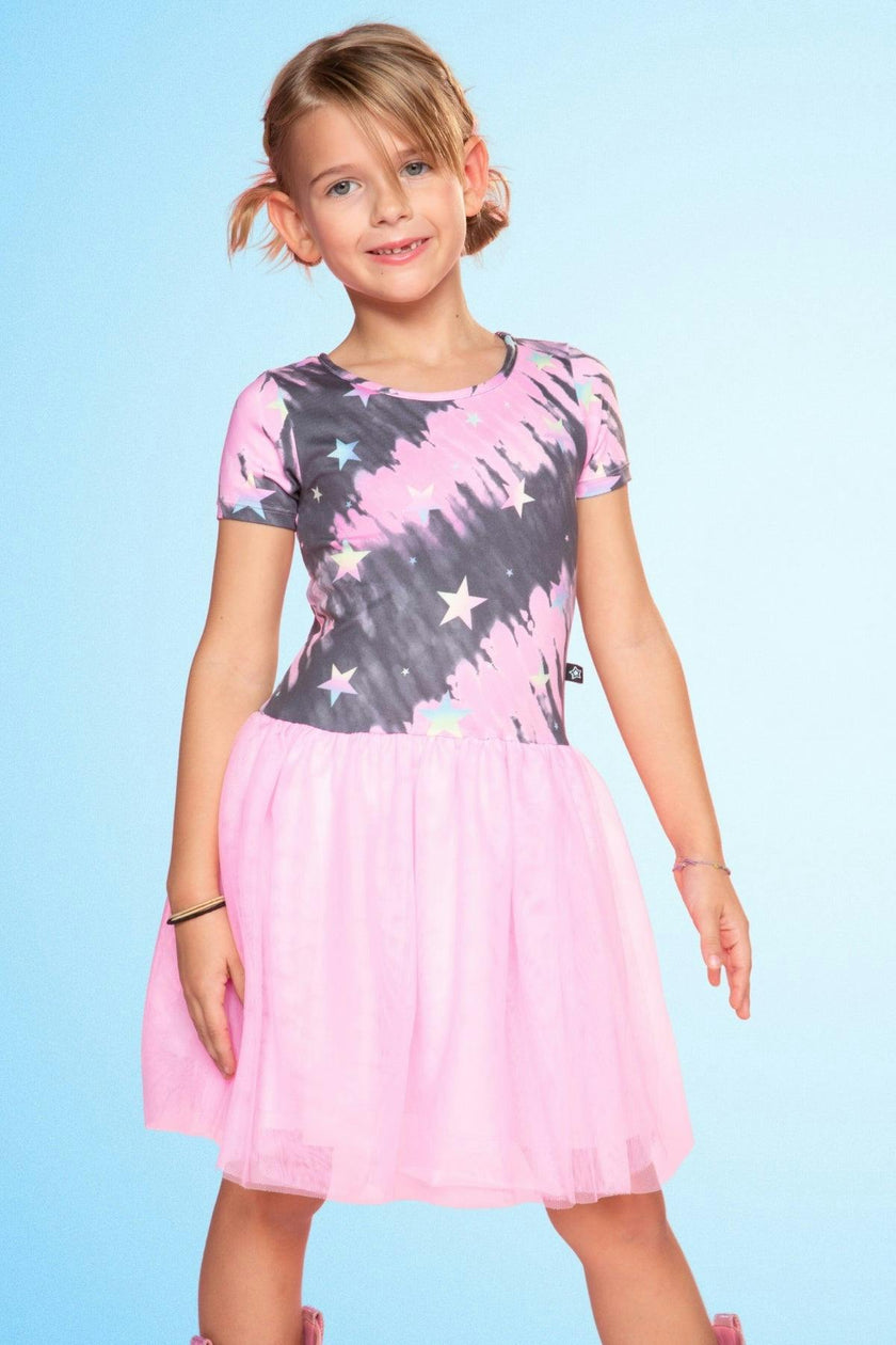 Simply Soft Short Sleeve Be Happy Tulle Dress