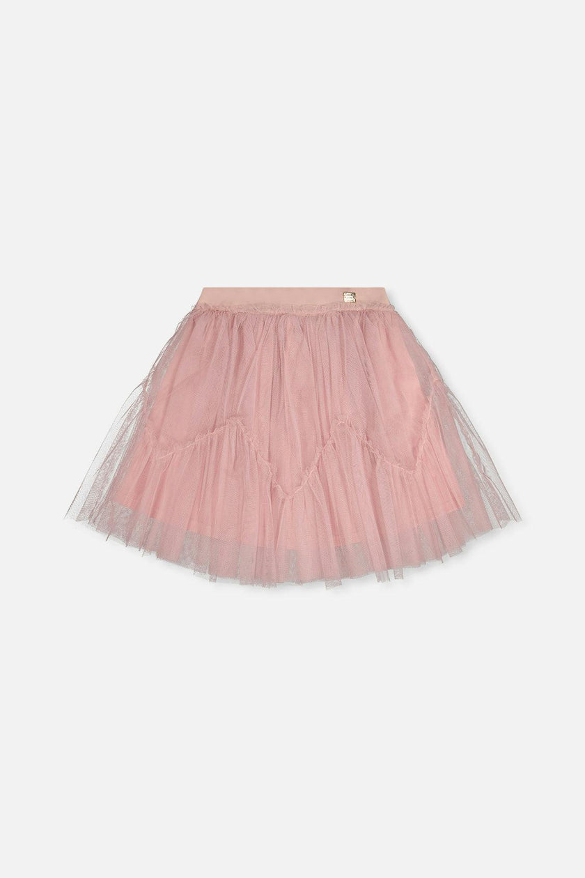Mesh Skirt Pale Dusty Pink