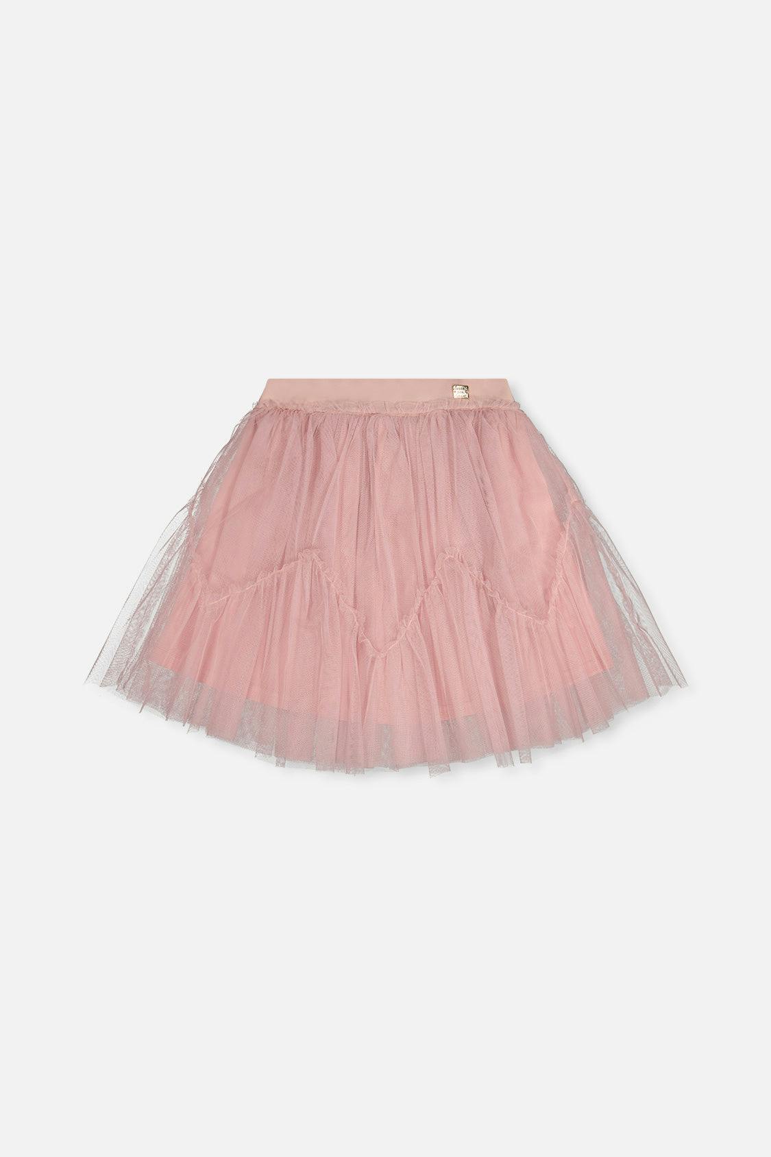 Mesh Skirt Pale Dusty Pink