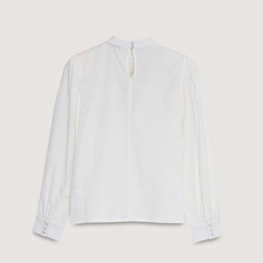 Nara Woman Blouse Moonlight White