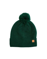 Knit Pom Hat in Ivy Green