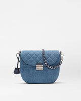 True Blue Denim Crosby Lock Saddle Crossbody