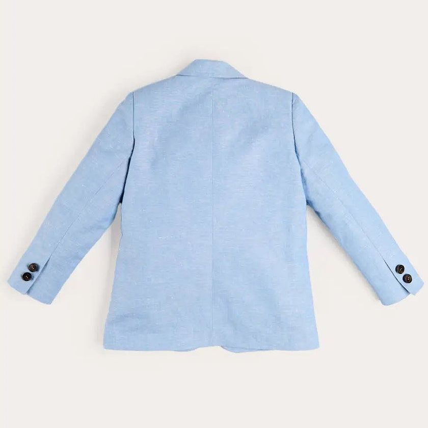 Plain Patch Pocket Blazer in Sky Blue (4- 10yrs)