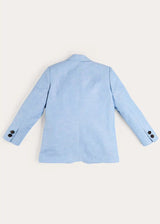 Plain Patch Pocket Blazer in Sky Blue (4- 10yrs)