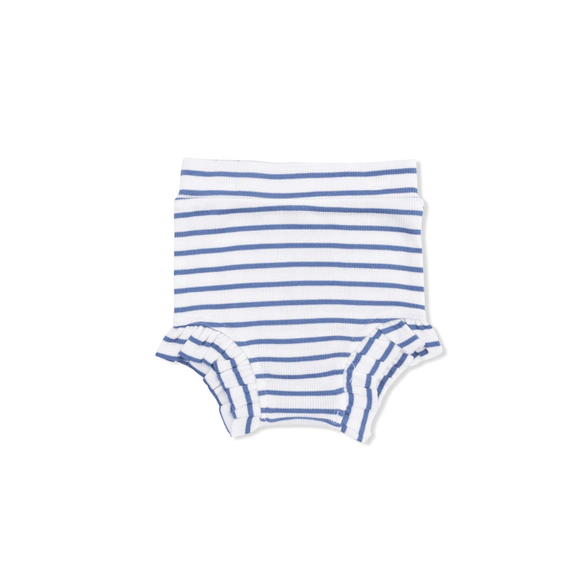 Navy Stripe - Tank Top & High Waisted Short