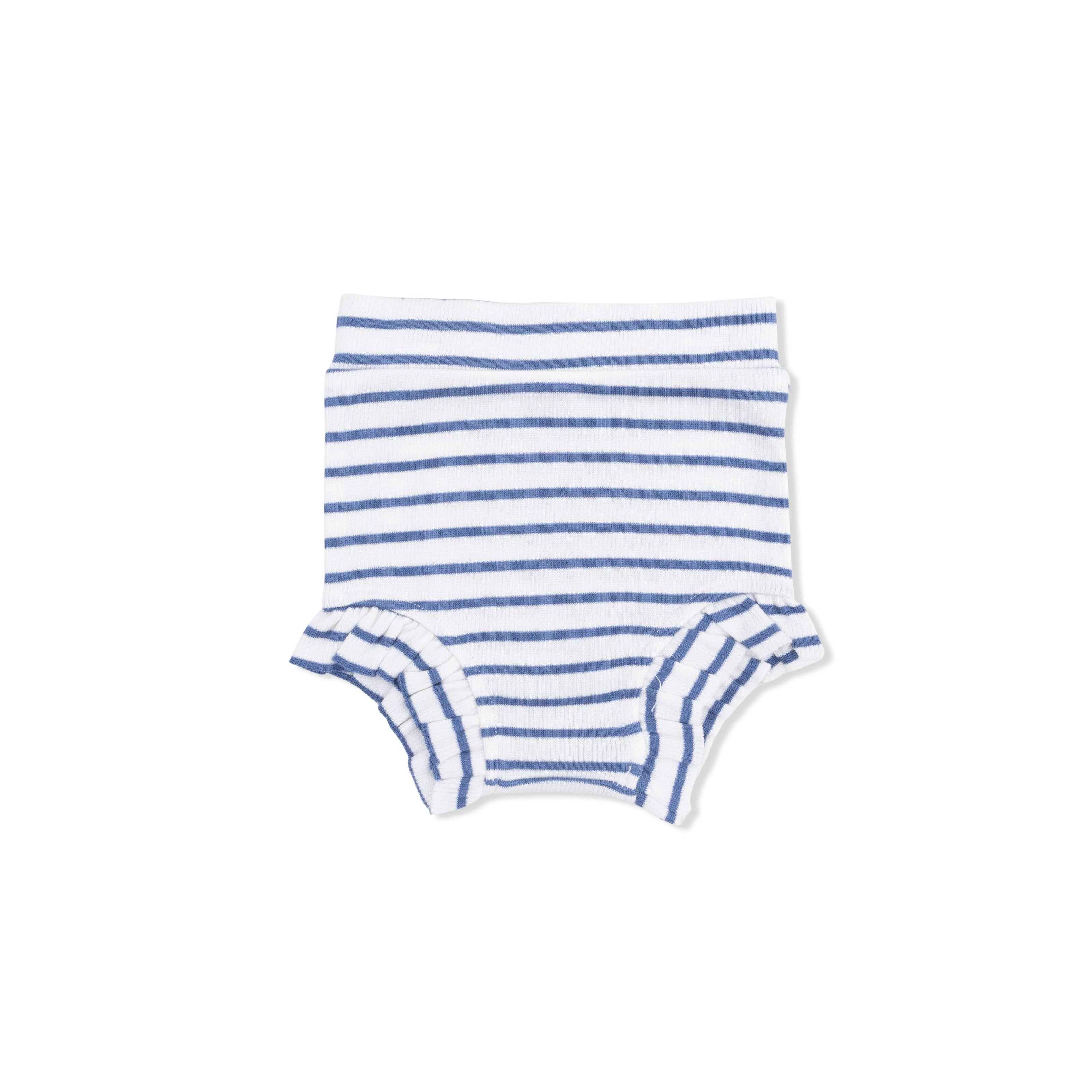 Navy Stripe - Tank Top & High Waisted Short