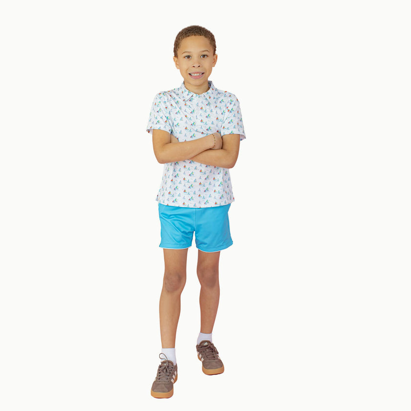 Boys' Court Shorts in Blue