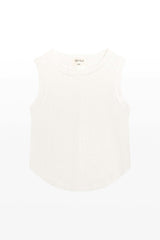 Tenly Rayon Rib Exposed Seam Tank Top