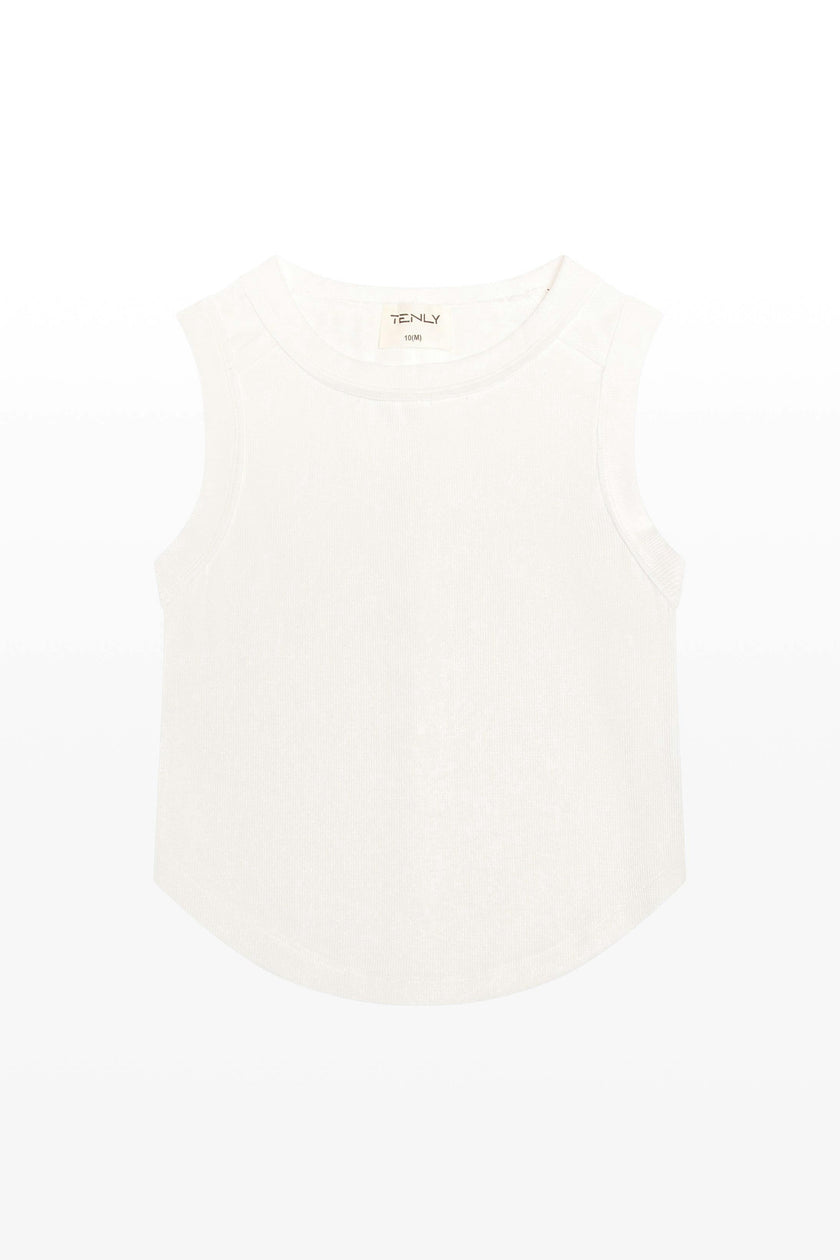 Tenly Rayon Rib Exposed Seam Tank Top