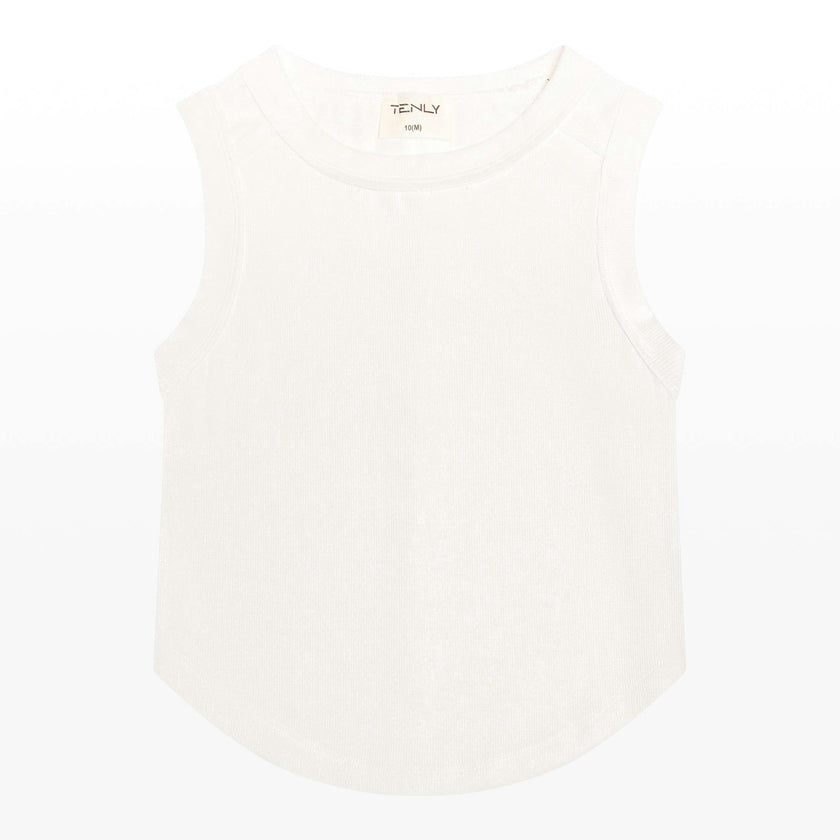 Tenly Rayon Rib Exposed Seam Tank Top