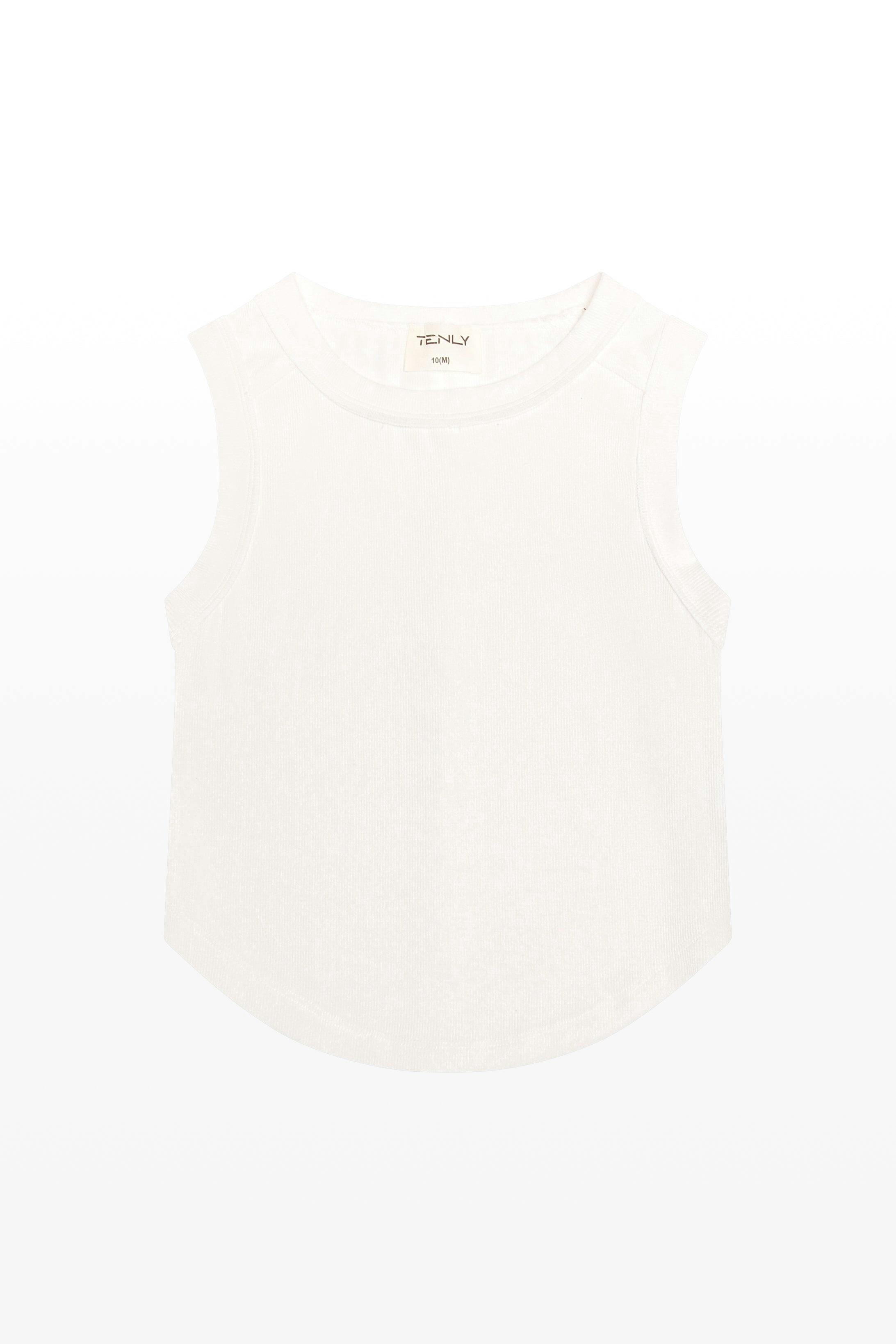 Tenly Rayon Rib Exposed Seam Tank Top