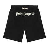 Black Brushed Logo Sweatshorts
