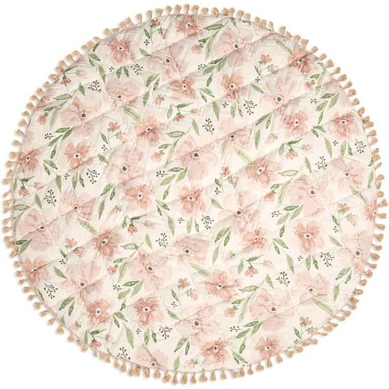 Parker Quilted Baby Play Mat (Pink Floral)