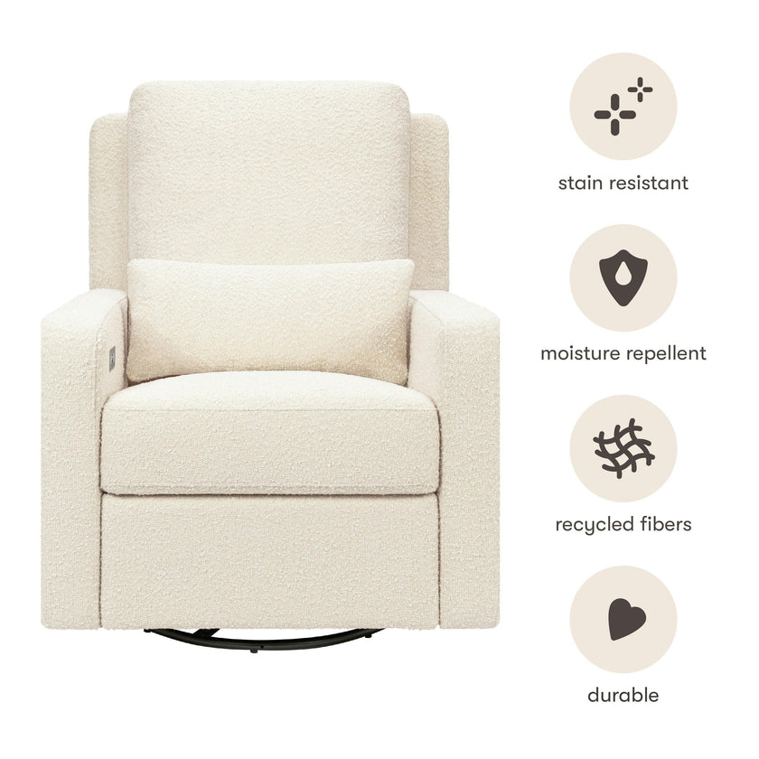 Babyletto Sigi Electronic Recliner and Swivel Glider with USB port