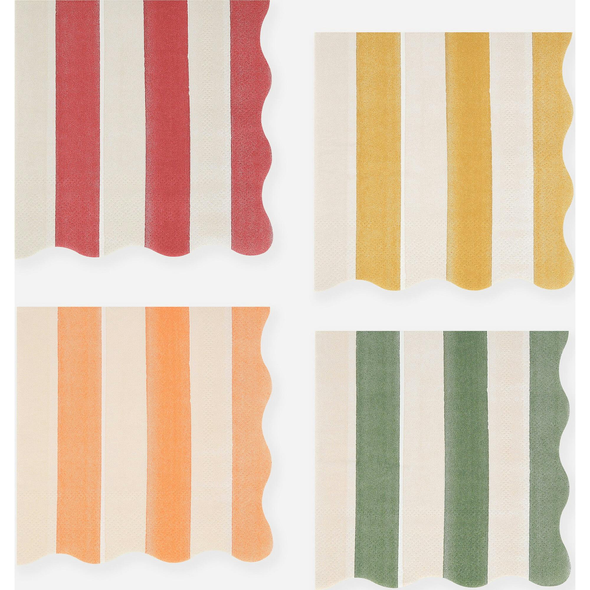 Fall Stripe Small Napkins