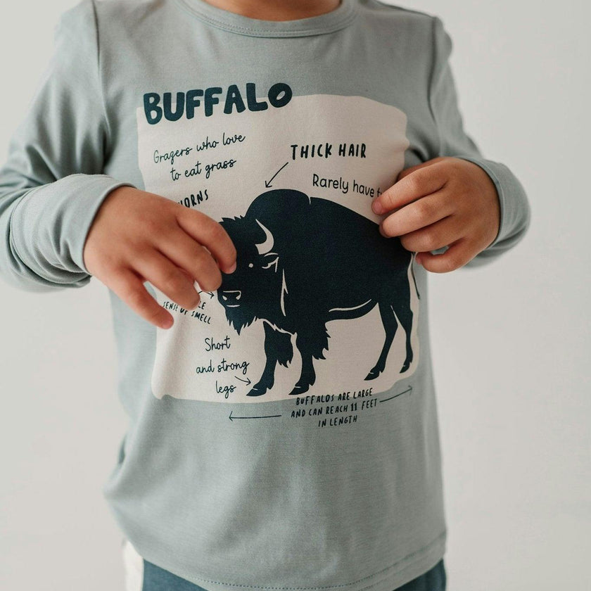 Boy's Long Sleeve Tee Big Bro in Desert