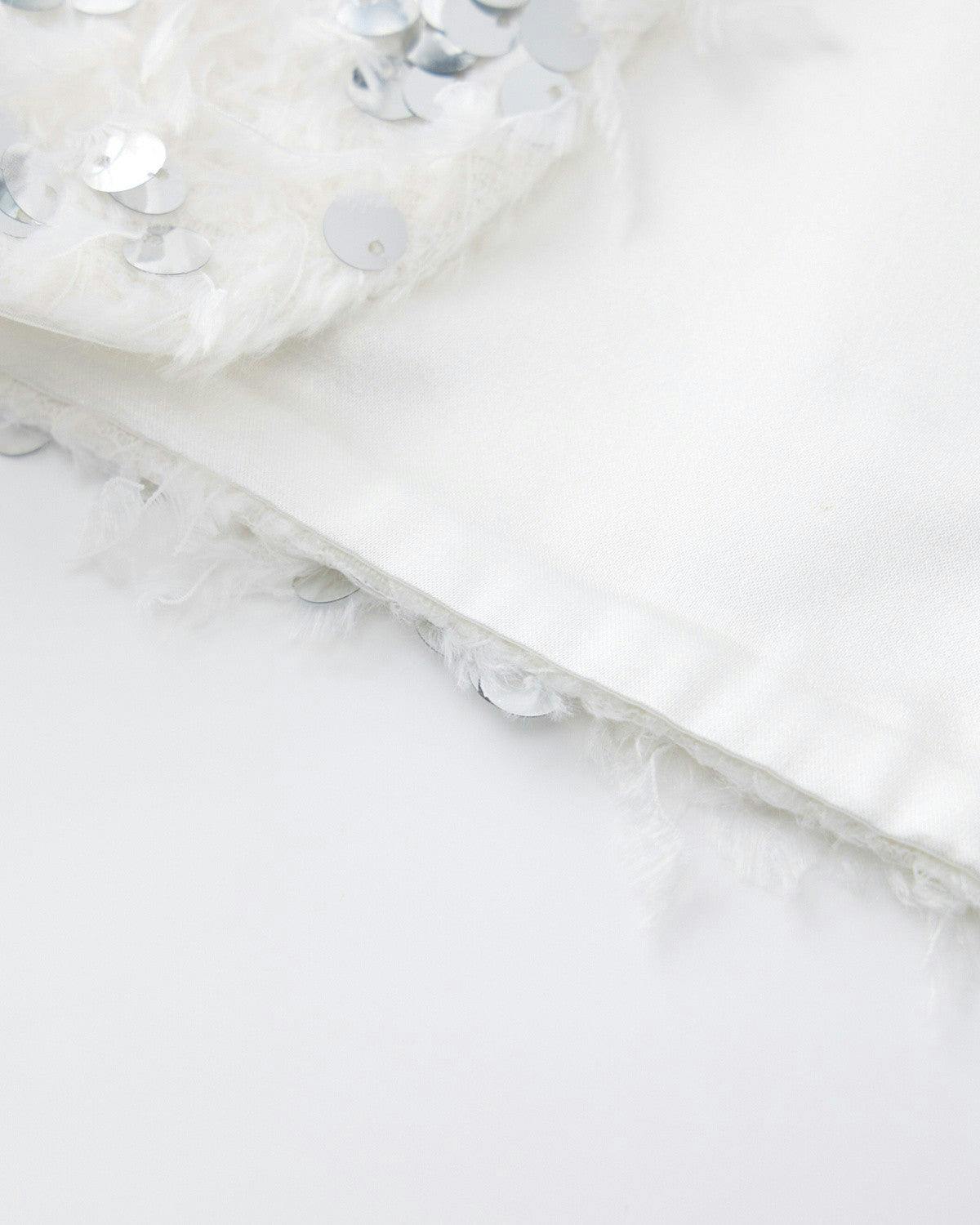 Chrissy Feather Sequin Jacket