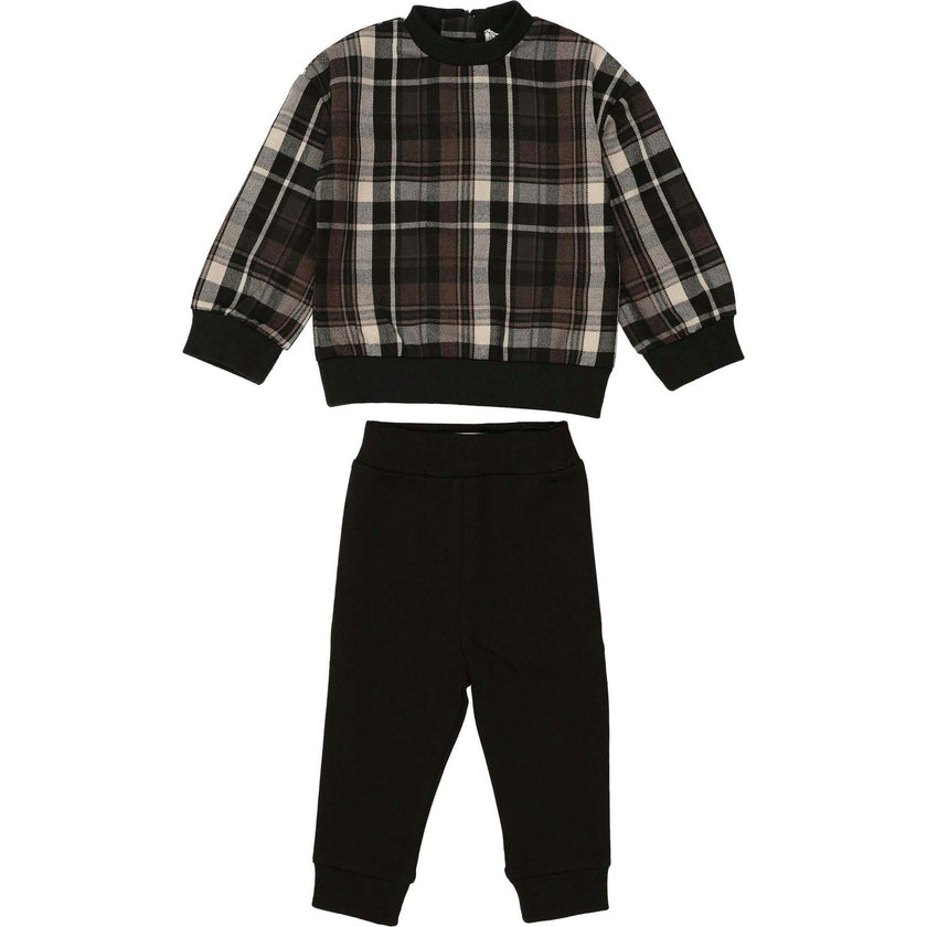 Winter Plaid Unisex Baby Set