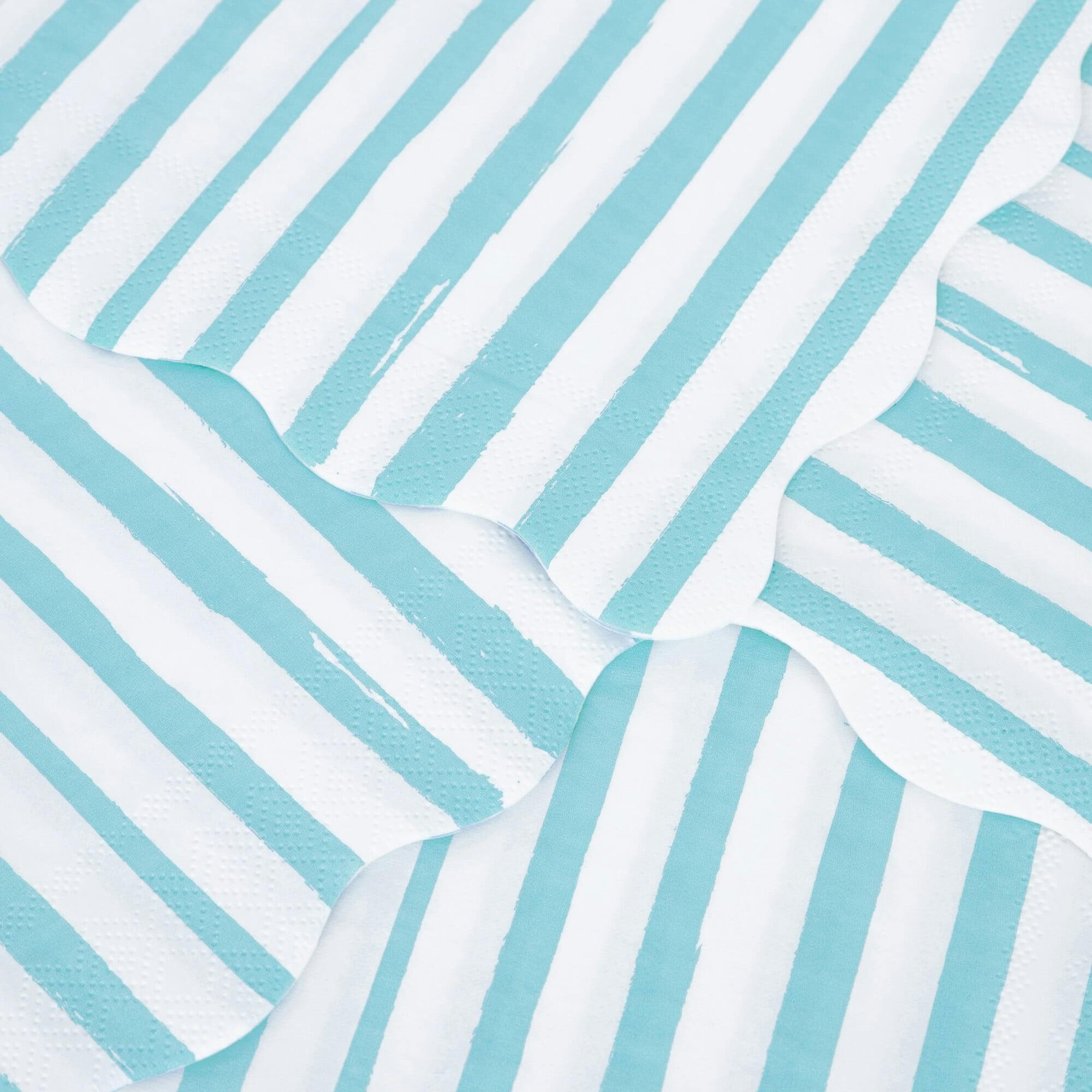 Blue Stripe Large Napkins
