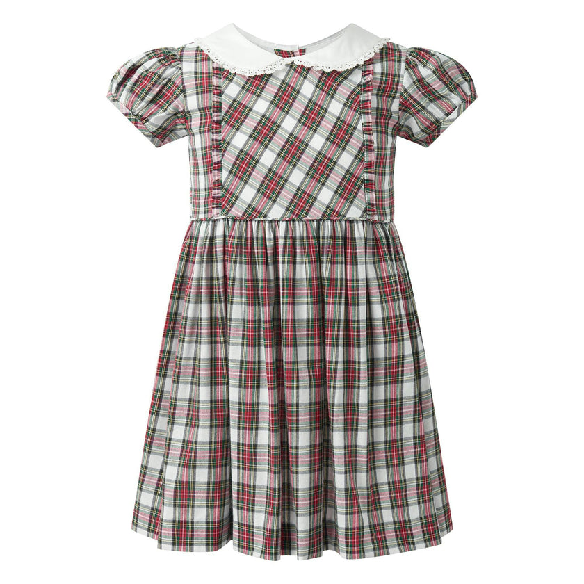 Tartan Frill Front Dress