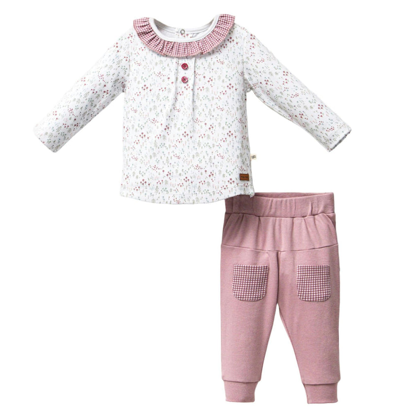 Mauve Flower Garden Outfit Set