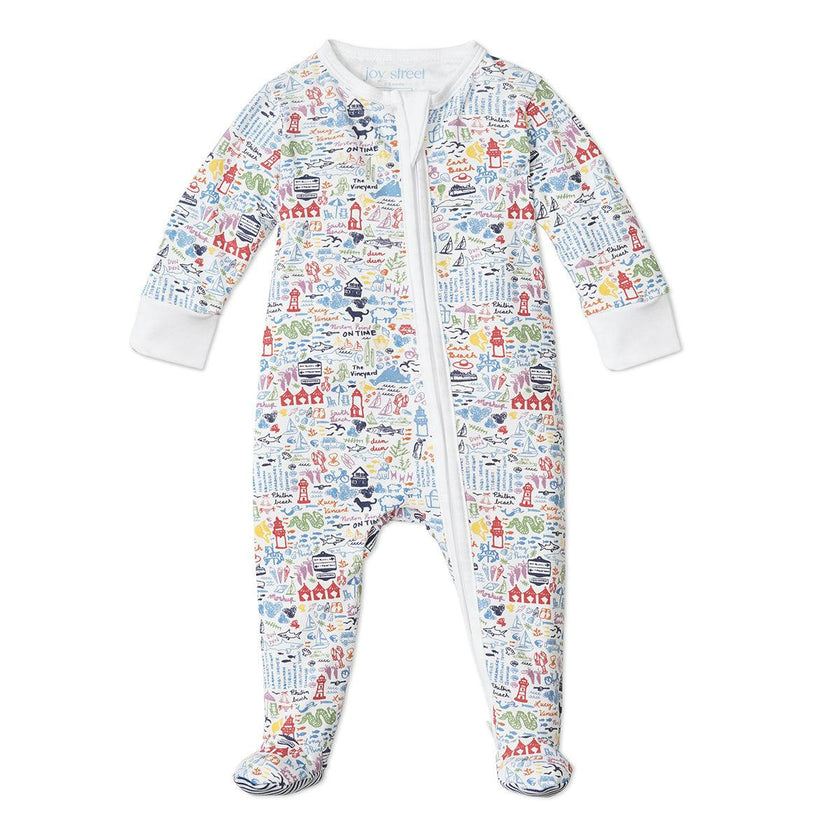Martha's Vineyard Zip Baby Onesie