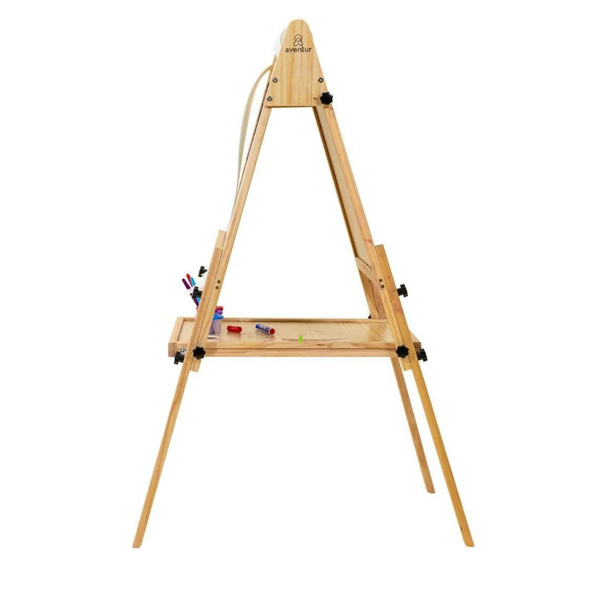 Foldable Kids Easel – 3 Adjustable Heights, Art Station for Drawing & Painting
