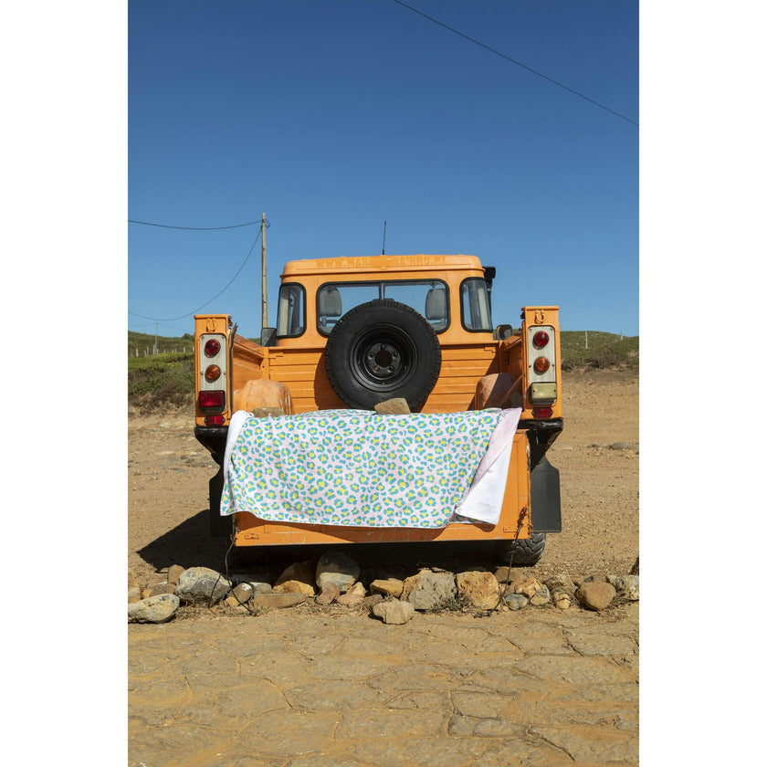 Candy animal dots large beach towel