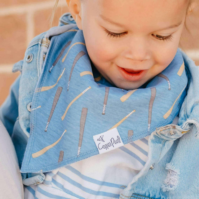 4 Pack Baby Bandana Bibs - Slugger