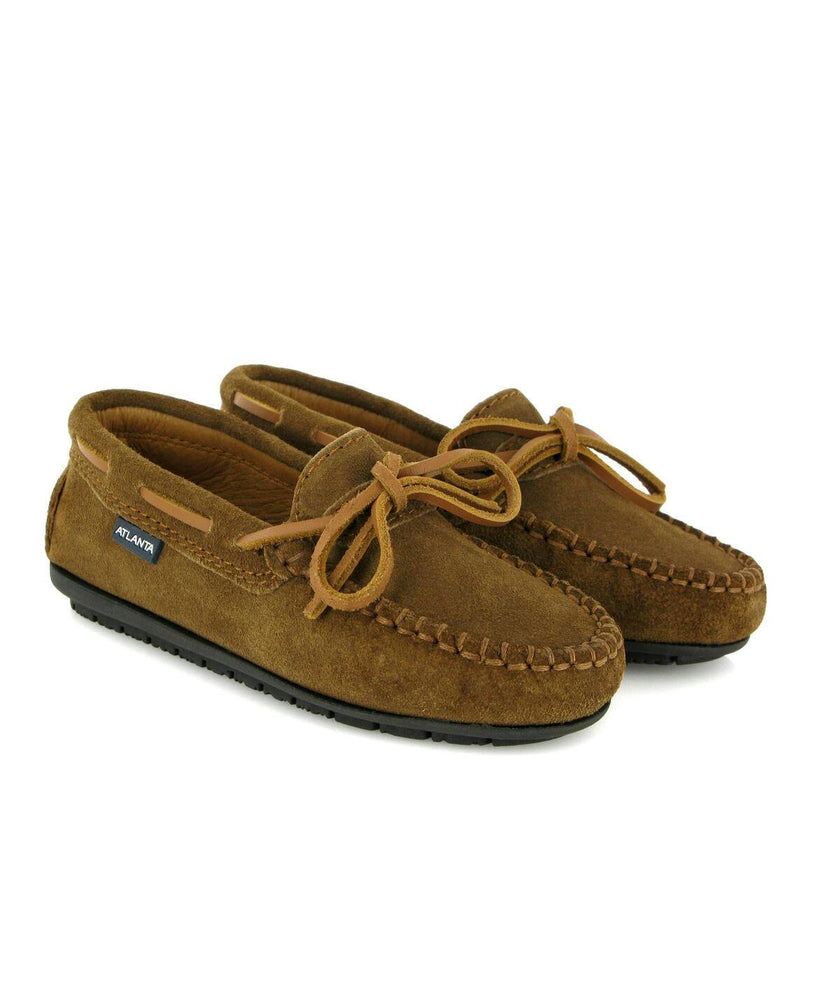 Suede Leather Laces Moccasins, Camel
